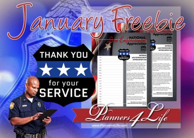 0109 - Holiday Calendar Page - National Law Enforcement Appreciation Day